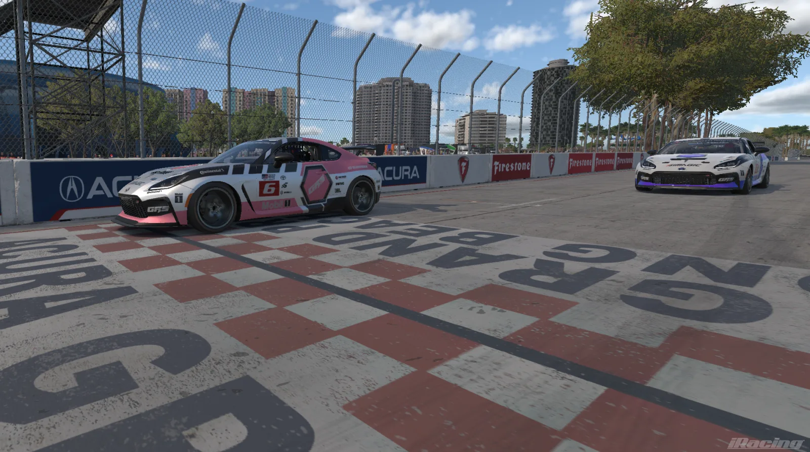 Project GRS Toyota GR86 racing in the new pink livery